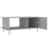 Sonoma coffee table gray 90x50x40 cm engineered wood