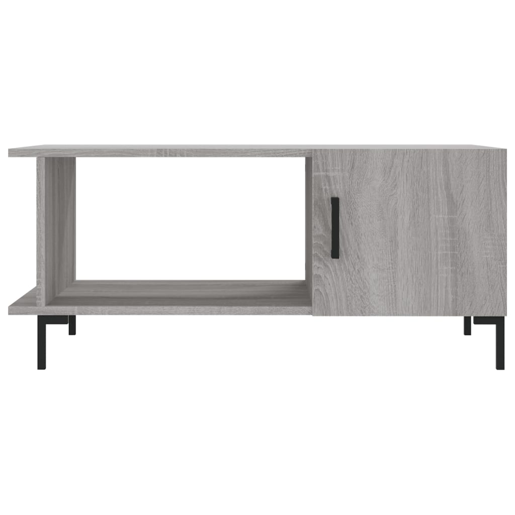 Sonoma coffee table gray 90x50x40 cm engineered wood