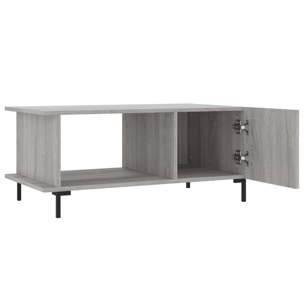 Sonoma coffee table gray 90x50x40 cm engineered wood