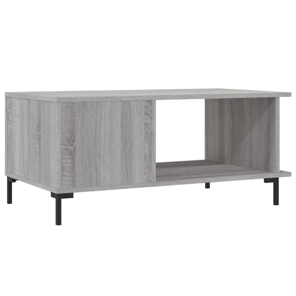 Sonoma coffee table gray 90x50x40 cm engineered wood