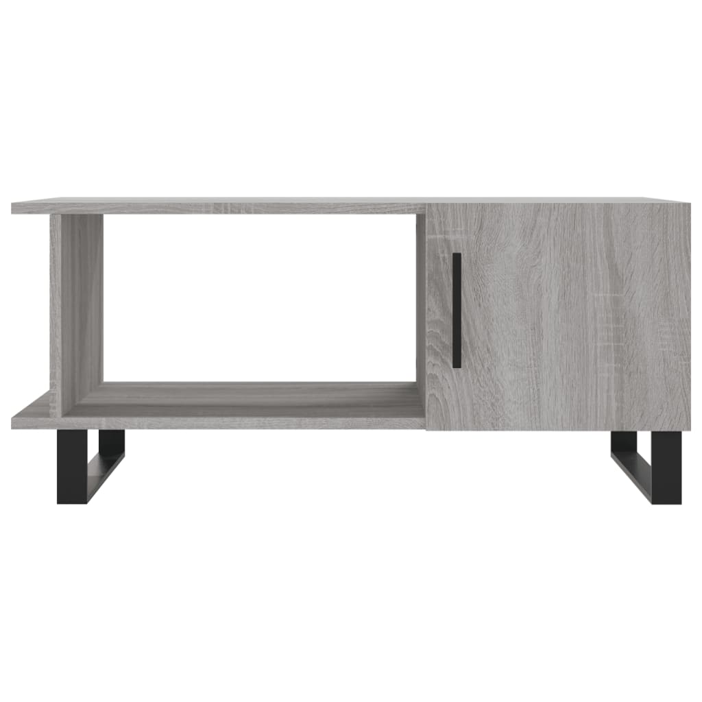 Sonoma grauer Couchtisch 90x50x40 cm, Holzwerkstoff