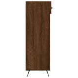 Armoire à chaussures chêne marron 60x35x105cm bois d'ingénierie