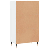 Shoe cabinet Glossy white 60x35x105 cm Engineered wood