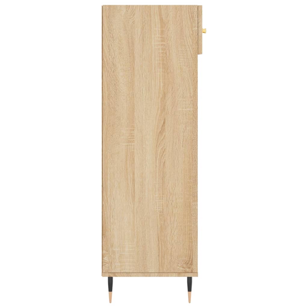 Armoire à chaussures chêne sonoma 60x35x105cm bois d'ingénierie