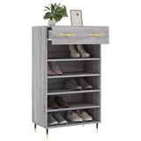 Armoire à chaussures sonoma gris 60x35x105 cm bois d'ingénierie