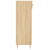 Armoire à chaussures chêne sonoma 60x35x105cm bois d'ingénierie