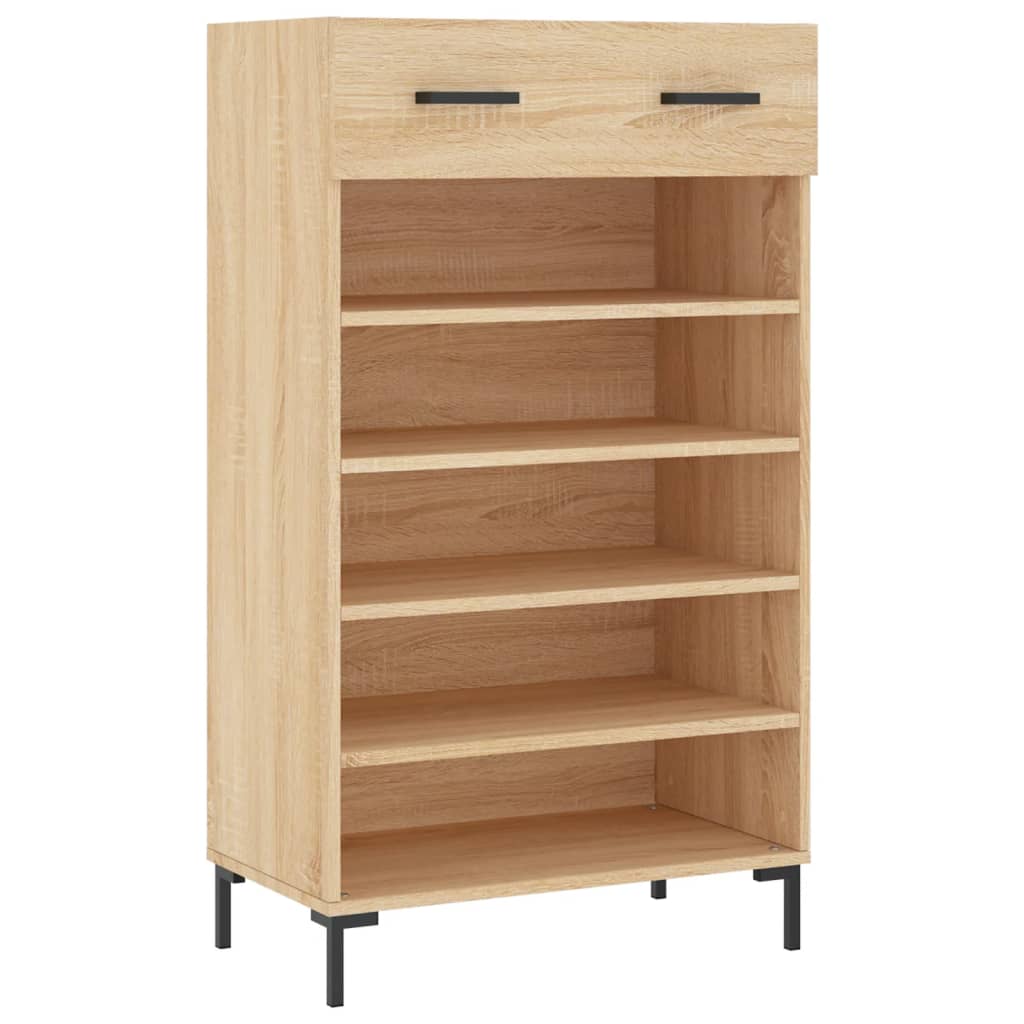 Armoire à chaussures chêne sonoma 60x35x105cm bois d'ingénierie