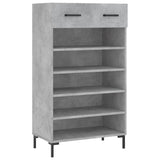 Armoire à chaussures gris béton 60x35x105 cm bois d'ingénierie