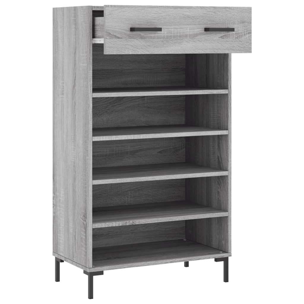 Armoire à chaussures sonoma gris 60x35x105 cm bois d'ingénierie