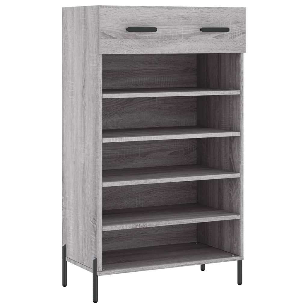 Armoire à chaussures sonoma gris 60x35x105 cm bois d'ingénierie