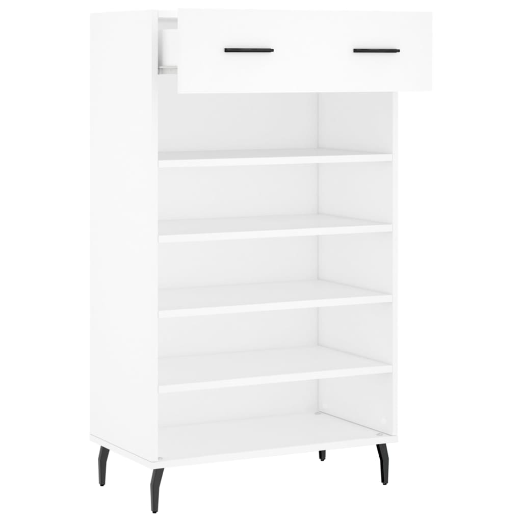 Armoire à chaussures blanc 60x35x105 cm bois d'ingénierie