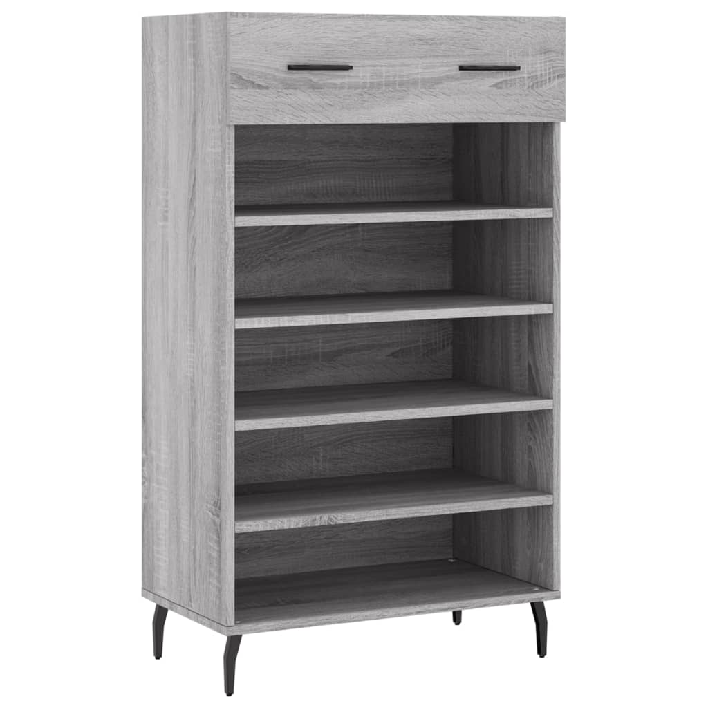 Armoire à chaussures sonoma gris 60x35x105 cm bois d'ingénierie