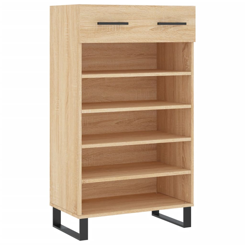 Armoire à chaussures chêne sonoma 60x35x105cm bois d'ingénierie