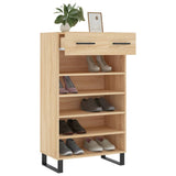 Armoire à chaussures chêne sonoma 60x35x105cm bois d'ingénierie