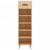 Armoire à chaussures chêne sonoma 30x35x105cm bois d'ingénierie