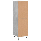 Armoire à chaussures gris béton 30x35x105 cm bois d'ingénierie