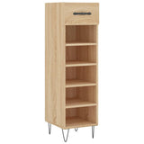 Armoire à chaussures chêne sonoma 30x35x105cm bois d'ingénierie