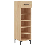 Armoire à chaussures chêne sonoma 30x35x105cm bois d'ingénierie