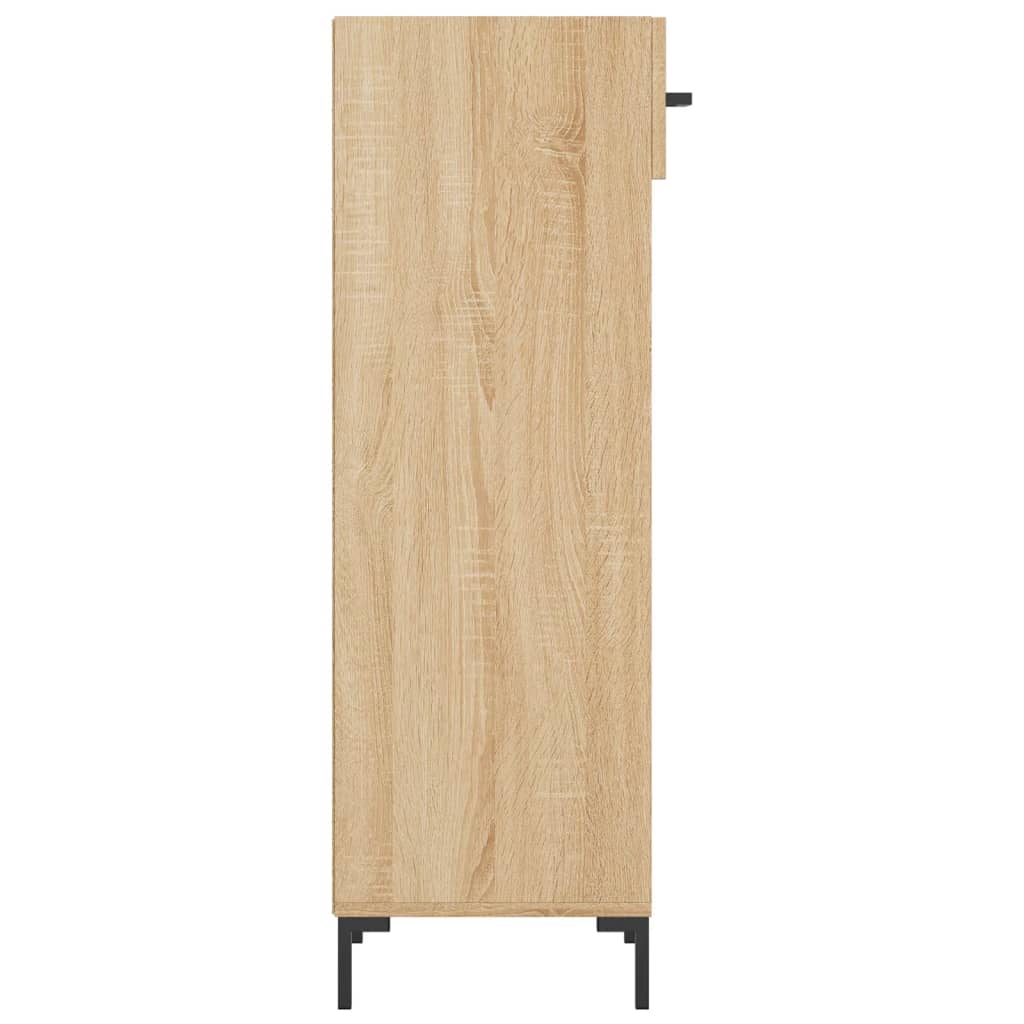 Armoire à chaussures chêne sonoma 30x35x105cm bois d'ingénierie