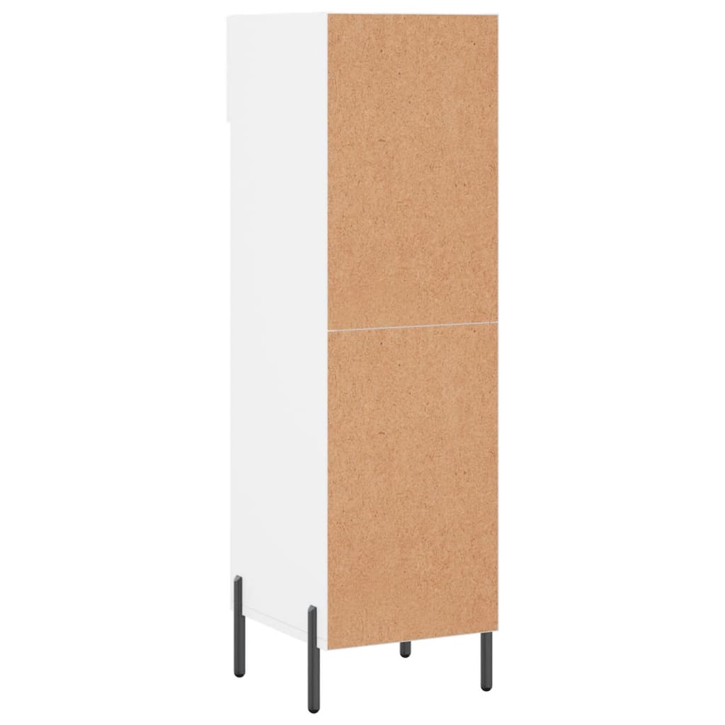 Armoire à chaussures blanc 30x35x105 cm bois d'ingénierie