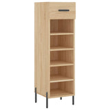 Armoire à chaussures chêne sonoma 30x35x105cm bois d'ingénierie