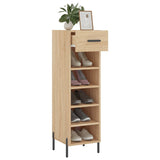 Armoire à chaussures chêne sonoma 30x35x105cm bois d'ingénierie