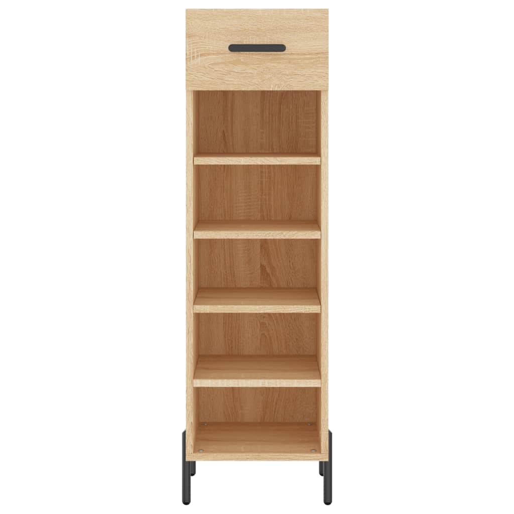 Armoire à chaussures chêne sonoma 30x35x105cm bois d'ingénierie