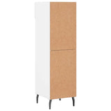 Shoe cabinet Glossy white 30x35x105 cm Engineered wood