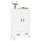 White high sideboard 69.5x31x115 cm engineered wood