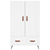 Buffet haut blanc 69,5x31x115 cm bois d'ingénierie