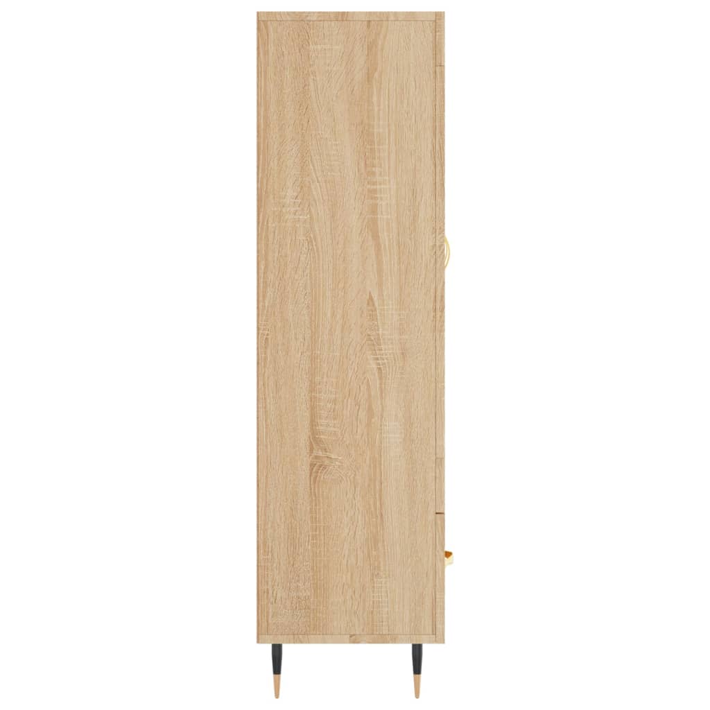 Buffet haut chêne sonoma 69,5x31x115 cm bois d'ingénierie