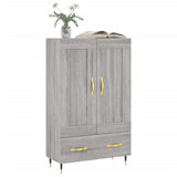 Buffet haut sonoma gris 69,5x31x115 cm bois d'ingénierie