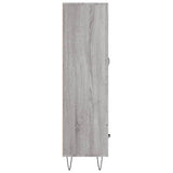 Buffet haut sonoma gris 69,5x31x115 cm bois d'ingénierie