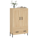 Buffet haut chêne sonoma 69,5x31x115 cm bois d'ingénierie