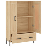 Buffet haut chêne sonoma 69,5x31x115 cm bois d'ingénierie