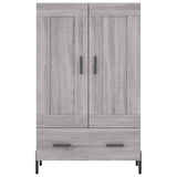 Buffet haut sonoma gris 69,5x31x115 cm bois d'ingénierie