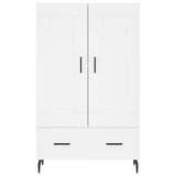 Buffet haut blanc 69,5x31x115 cm bois d'ingénierie