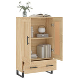 Buffet haut chêne sonoma 69,5x31x115 cm bois d'ingénierie