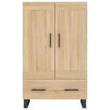 Buffet haut chêne sonoma 69,5x31x115 cm bois d'ingénierie