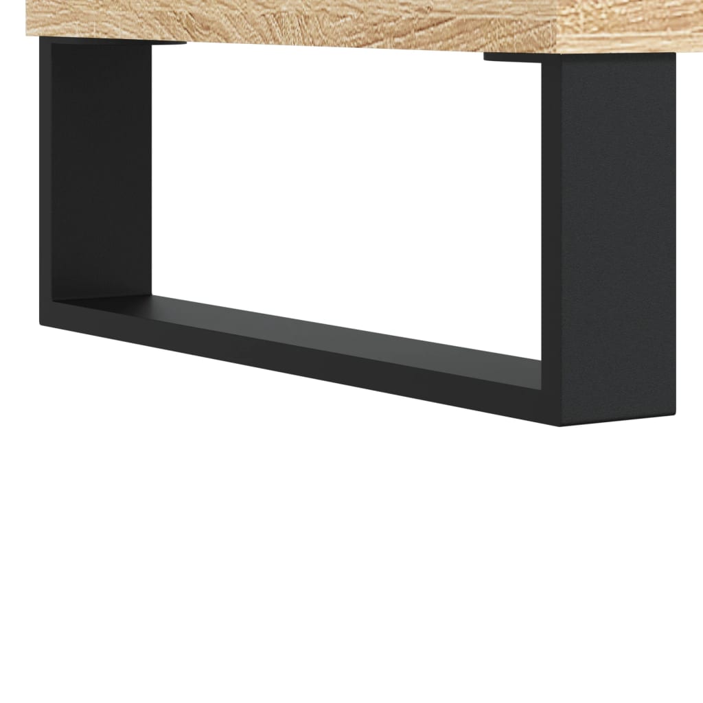 Buffet haut chêne sonoma 69,5x31x115 cm bois d'ingénierie