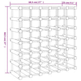 Casier à vin pour 42 bouteilles 68,5x23x68,5 cm pin massif