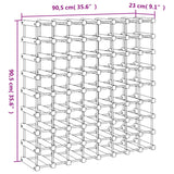 Casier à vin pour 72 bouteilles 90,5x23x90,5 cm pin massif