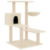 Cat tree with cream sisal scratching posts 82.5 cm