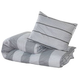 Grey Duvet Cover Set 200x200 cm Cotton