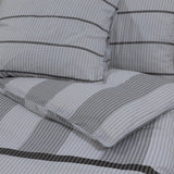 Grey Duvet Cover Set 200x200 cm Cotton