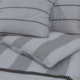 Grey Duvet Cover Set 140x200 cm Cotton