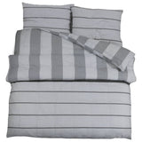 Grey Duvet Cover Set 200x200 cm Cotton