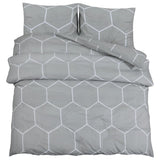 Ensemble de housse de couette Gris 240x220 cm Coton