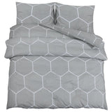 Ensemble de housse de couette Gris 260x240 cm Coton