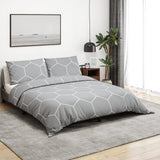 Ensemble de housse de couette Gris 260x240 cm Coton